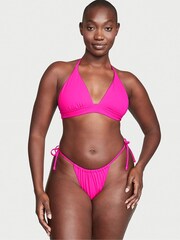 Victoria's Secret Forever Pink Tie Side High Leg Bikini Bottom - Image 1 of 4