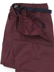 The Savile Row Company Red Foulard Print Cotton Pyjama Bottoms - 2şəkildən 2 şəkil