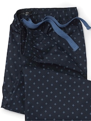 The Savile Row Company Blue Cross Print Cotton Pyjama Bottoms - Image 2 of 2
