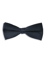 The Savile Row Company Ready Tied Pure Silk Bow Black Tie - 4şəkildən 3 şəkil