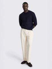 Zils - MOSS Merino Wool Crew Neck Jumper - Attēls 2 no 4
