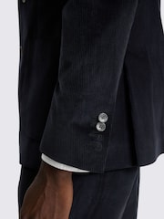 MOSS Slim Fit velveta uzvalka žakete - Attēls 4 no 4