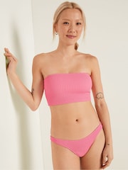 Victoria's Secret PINK Dreamy Pink Brazilian Crinkle Bikini Bottom - Image 1 of 4