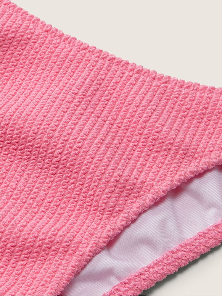 Victoria's Secret PINK Dreamy Pink Brazilian Crinkle Bikini Bottom - Image 4 of 4 Victoria's Secret PINK Dreamy Pink Brazilian Crinkle Bikini Bottom - Image 4 of 4