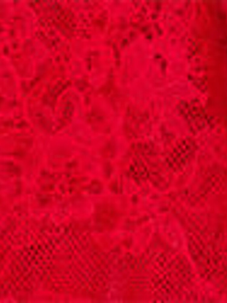 Victoria's Secret Lipstick Red Lace Cut Out Apron Bodysuit - Image 3 of 3