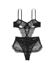 Victoria's Secret Black Apron Bodysuit - Image 3 of 3