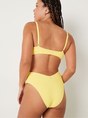 Victoria's Secret PINK Yellow Tulip High Waisted Crinkle Bikini Bottom - Image 2 of 6