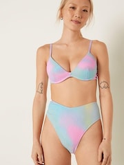 Victoria's Secret PINK Yellow High Waisted Crinkle Bikini Bottom - Image 1 of 4