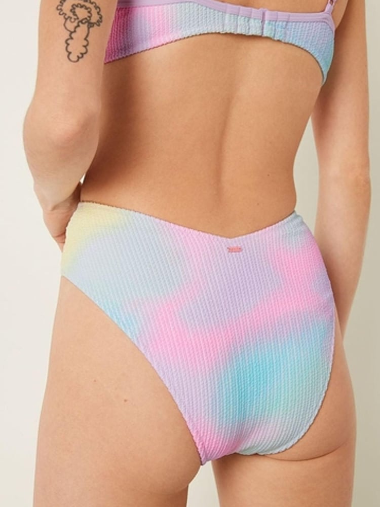 Victoria's Secret PINK Yellow High Waisted Crinkle Bikini Bottom - Image 2 of 4 Victoria's Secret PINK Yellow High Waisted Crinkle Bikini Bottom - Image 2 of 4