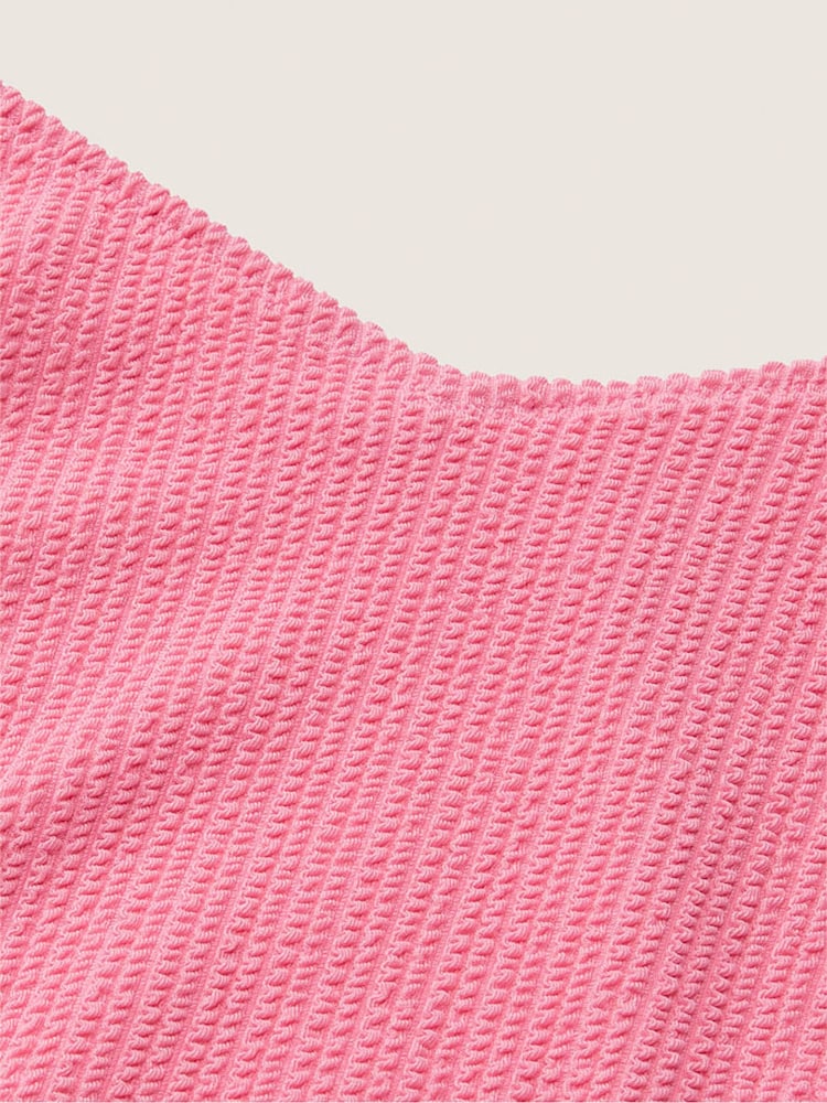 Victoria's Secret PINK Dreamy Pink High Waisted Crinkle Bikini Bottom - Image 4 of 4