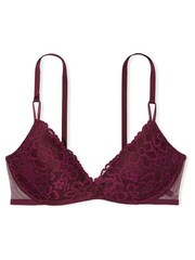 Victoria's Secret Kir Red Lace Non Wired Push Up Bra - Image 3 of 3