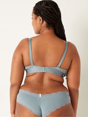 Victoria's Secret PINK Chalk Blue Dots Fuller Cup Lace Unlined Triangle Bralette - Image 2 of 4