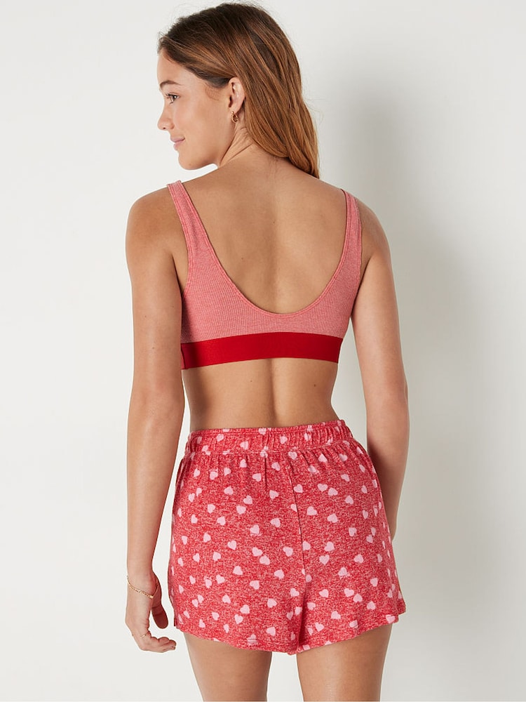 Victoria's Secret PINK Red Pepper Loungin' Cotton Scoop Bralette - Image 2 of 4