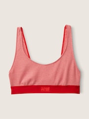 Victoria's Secret PINK Red Pepper Loungin' Cotton Scoop Bralette - Image 4 of 4
