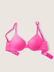 Victoria's Secret PINK Atomic Pink Script Smooth Push Up Bra - Image 4 of 5