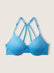 Victoria's Secret PINK Azure Sky Blue Smooth Strappy Shine Strap Back Bra - Image 4 of 5