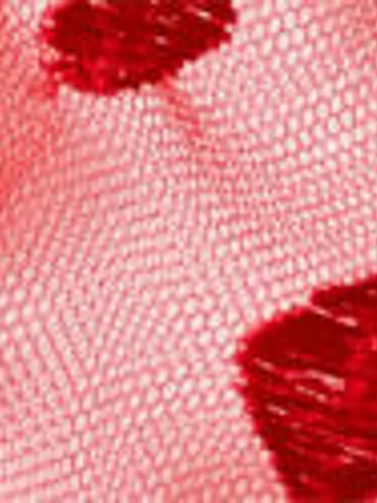 Victoria's Secret Red Heart Embroidered Halterneck Balcony Bra - Image 2 of 2