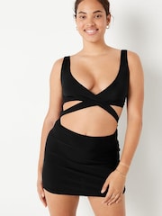 Victoria's Secret PINK Pure Black Body Wrap Swimsuit - Image 3 of 4