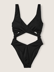 Victoria's Secret PINK Pure Black Body Wrap Swimsuit - Image 4 of 4