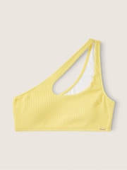 Victoria's Secret PINK Yellow Crinkle One Shoulder Bikini Top - Image 4 of 5