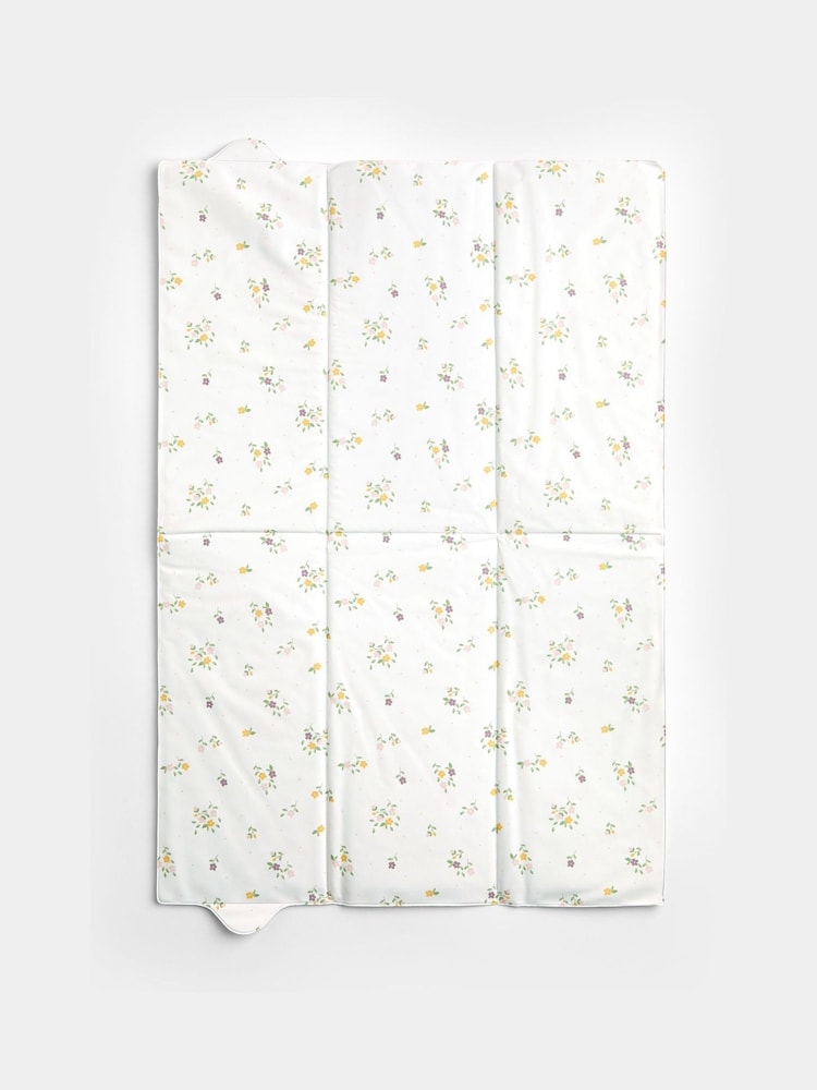 JoJo Maman Bébé Yellow Floral Foldable Changing Mat - Image 1 of 4