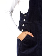 Roman Blue Button Corduroy Pinafore Dress - Image 3 of 3