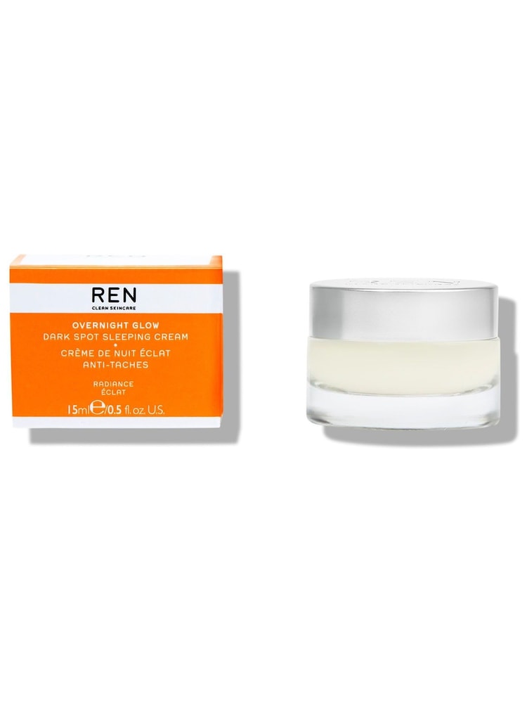 REN Mini Overnight Dark Spot Sleeping Cream 15ml - Image 1 of 5