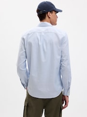 Gap Light Blue Regular Fit Long Sleeve Oxford Shirt - Image 3 of 5