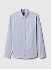 Gap Light Blue Regular Fit Long Sleeve Oxford Shirt - Image 5 of 5
