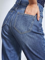 Sosandar Blue Denim Girlfriend Jeans - Image 6 of 6