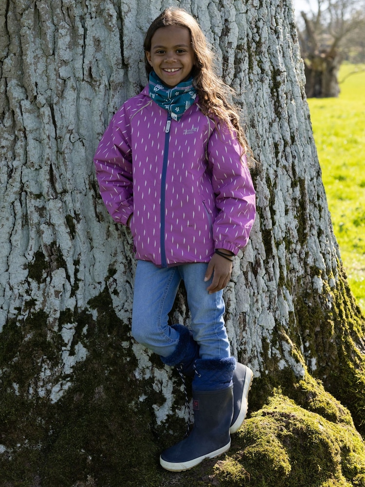 Muddy Puddles Pink Waterproof EcoSplash Jacket - Image 2 of 7 Muddy Puddles Pink Waterproof EcoSplash Jacket - Image 2 of 7
