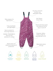 Muddy Puddles Pink Waterproof EcoSplash Dungarees - Image 4 of 4