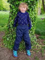Muddy Puddles Blue Muddy Puddles Waterproof EcoSplash Trousers - Image 1 of 3