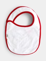 JoJo Maman Bébé Red Reindeer 2-Pack Hat & Bib Set - Image 5 of 7