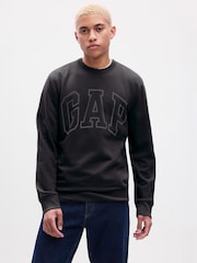Gap Black Logo Crew Neck Sweatshirt - Image 2 of 4