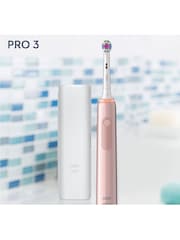 Oral-B Pro 3 3500 3D White & Pink +Travel Case - Image 3 of 5
