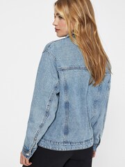 Vero Moda Blue Oversized Denim Jacket - Image 2 of 4
