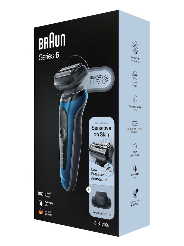 Braun Series 6 60B1200s Electric Shaver for Men with Precision Trimmer - Image 5 of 5