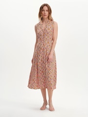 Finery Red Beatrice Button Down Shirt Dress - Image 4 of 5
