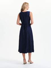 Finery Blue Jillian Stripe Buttonthrough Dress - Image 2 of 5