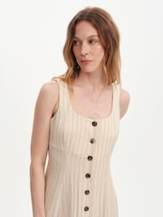 Finery Natural Jillian Stripe Buttonthrough Dress - Image 4 of 5
