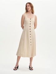 Finery Natural Jillian Stripe Buttonthrough Dress - Image 5 of 5