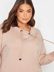 Yours Curve Pink Zip Detail Sweatshirt - Image 5 of 5