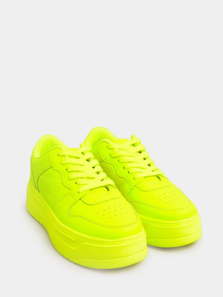 Yours Curve Yellow Extra-Wide Fit Super Chunky Trainer - Image 2 of 5