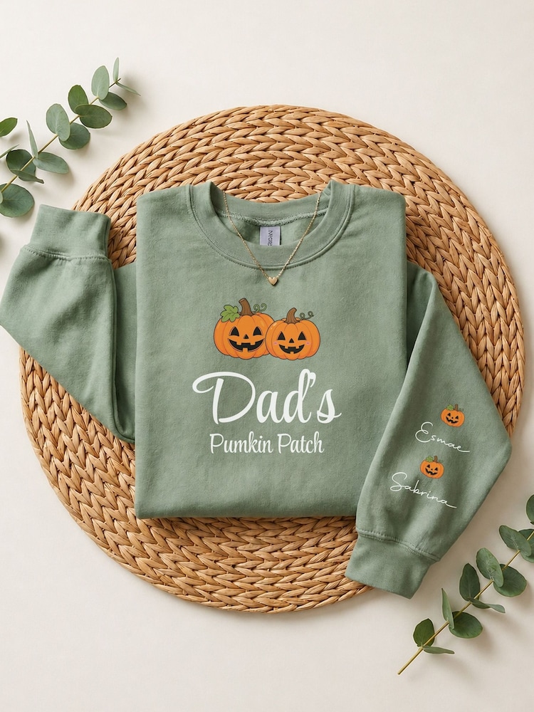 Personalised Pumpkin Family Sweatshirt by Loveabode - Image 2 of 2 Personalised Pumpkin Family Sweatshirt by Loveabode - Image 2 of 2