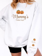 Personalised Pumpkin Family Sweatshirt by Loveabode - Image 1 of 3