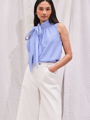 Ro&Zo White Denim Culottes - Image 3 of 4