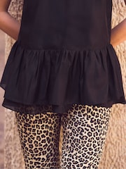Ro&Zo Black Sheer Long Line Cami - Image 4 of 6