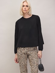 Ro&Zo Black Hi-Lo Hem T-Shirt - Image 1 of 5