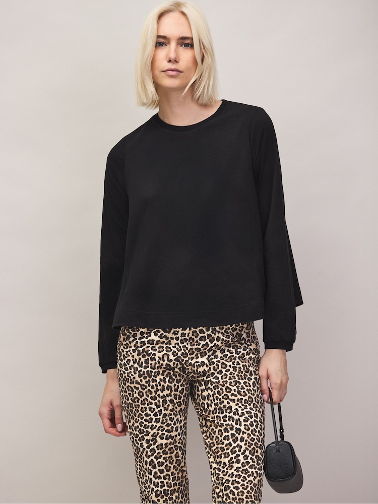 Ro&Zo Black Hi-Lo Hem T-Shirt - Image 1 of 5